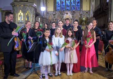 Young soloists with Camerata Tchaikovsky 11 June 2022 St Mark's Hamilton Terrace